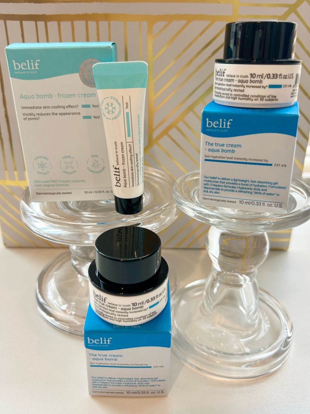 ✨ Belif Aqua Bomb Travel Set | 3 Piece Moisturizer Bundle | New in Box ✨